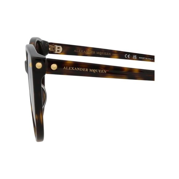 Alexander McQueen Round-Frame Acetate Sunglasses Brown Womens - Picture 4 of 6